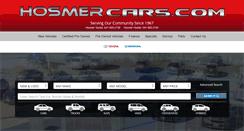 Desktop Screenshot of hosmercars.com